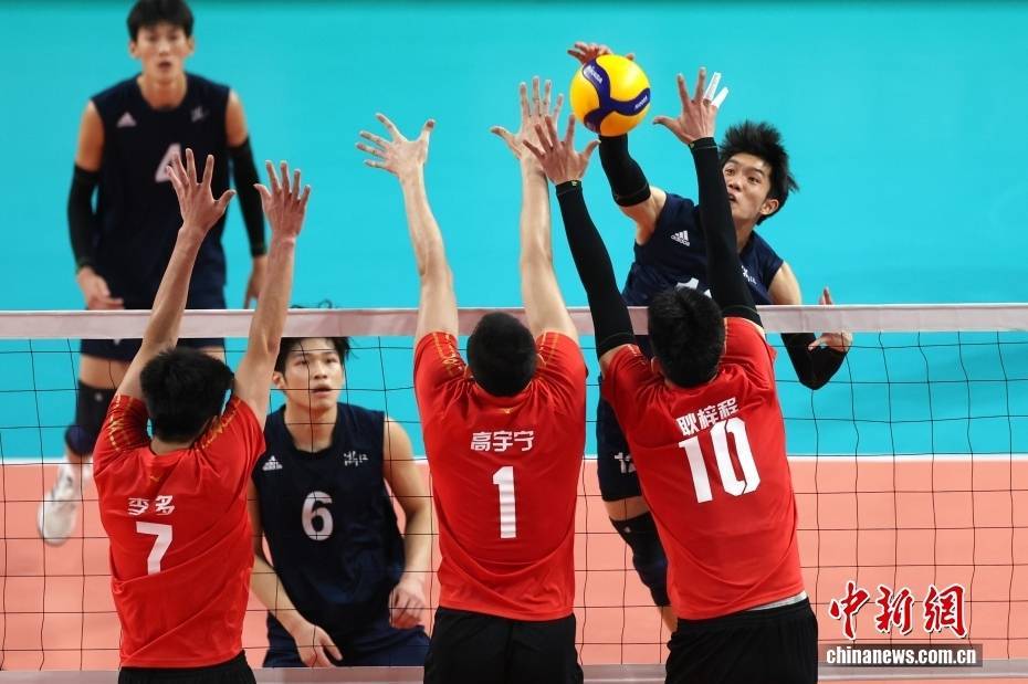 （粤港澳全运会）浙江队夺男排U20组金牌