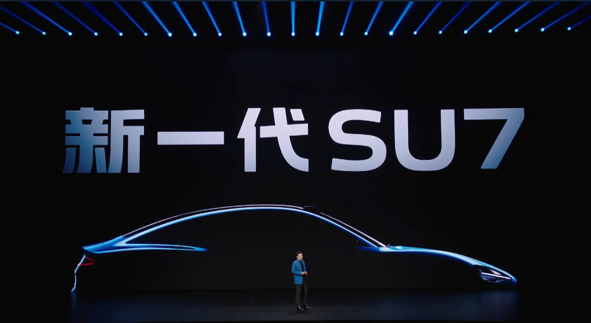 雷军：小米SU7销量超越特斯拉Model 3 新一代小米SU7起售价21.99万元