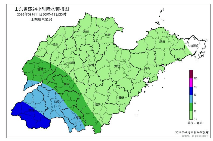 “白海豚”快速北上，山东今夜至明天中到大雨局部暴雨，台风蓝色预警持续生效